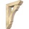 Ekena Millwork Olympic Slat Rough Sawn Bracket w/ Offset Brace, Douglas Fir, 6"W x 22"D x 30"H BKT0604X22X30OLY06RDF - alternate 1